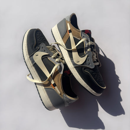 OFF-WHITE JORDAN 1 LOW “BLACK SMOKE GREY”